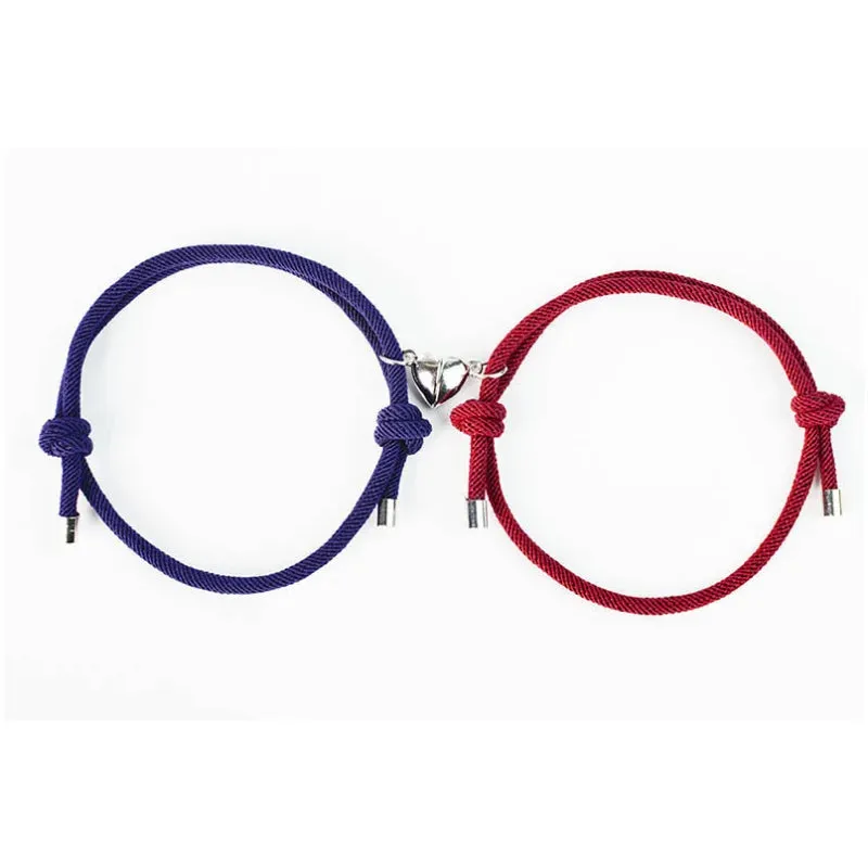 Adjustable Braided Magnetic Couple Bracelet – Strengthen Your Bond