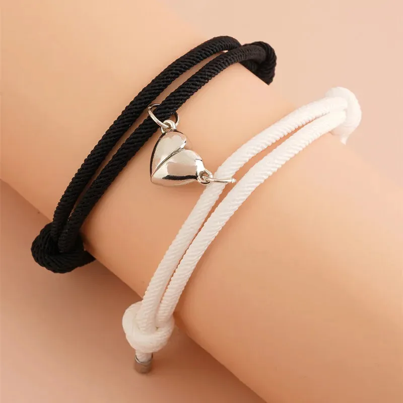 Adjustable Braided Magnetic Couple Bracelet – Strengthen Your Bond