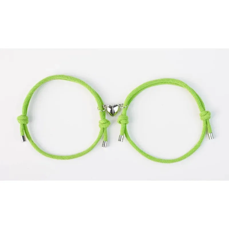 Adjustable Braided Magnetic Couple Bracelet – Strengthen Your Bond