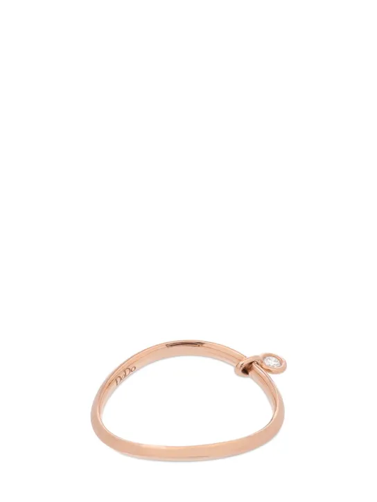 DoDo   9kt Rose gold &amp; diamond Essential ring 