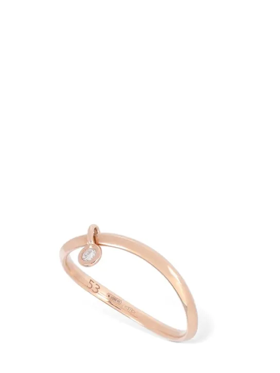 DoDo   9kt Rose gold &amp; diamond Essential ring 