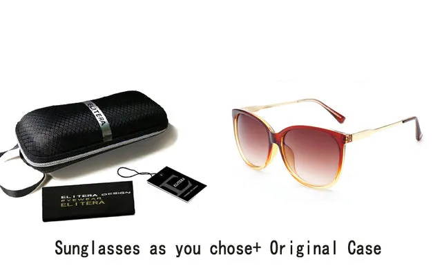 ELITERA 2017 Luxury Women Sunglasses Fashion Round Ladies Vintage Retro Brand Designer Oversized Female Sport Sun Glasses Tide