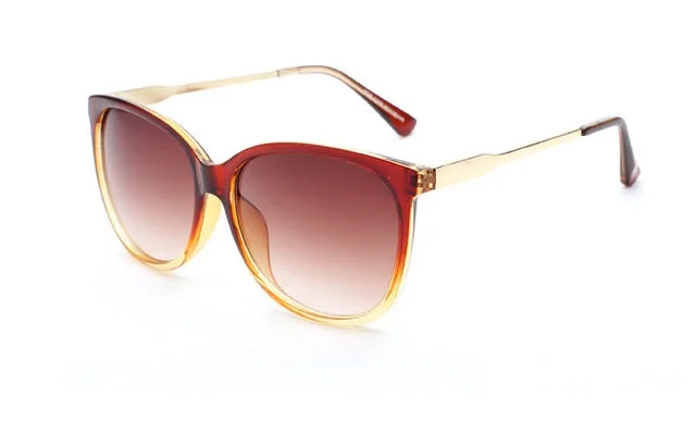 ELITERA 2017 Luxury Women Sunglasses Fashion Round Ladies Vintage Retro Brand Designer Oversized Female Sport Sun Glasses Tide