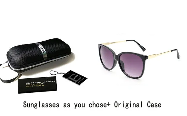 ELITERA 2017 Luxury Women Sunglasses Fashion Round Ladies Vintage Retro Brand Designer Oversized Female Sport Sun Glasses Tide