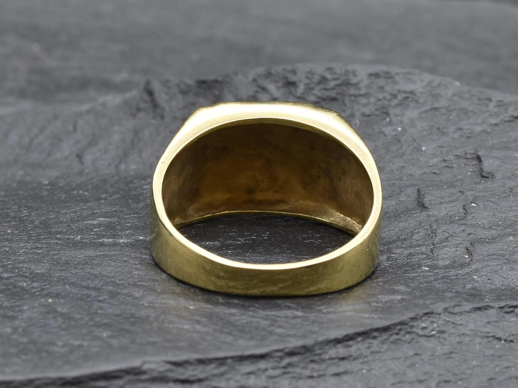 Gold Pharaoh Ring - Gold Egyptian Ring, Gold Chunky Ring