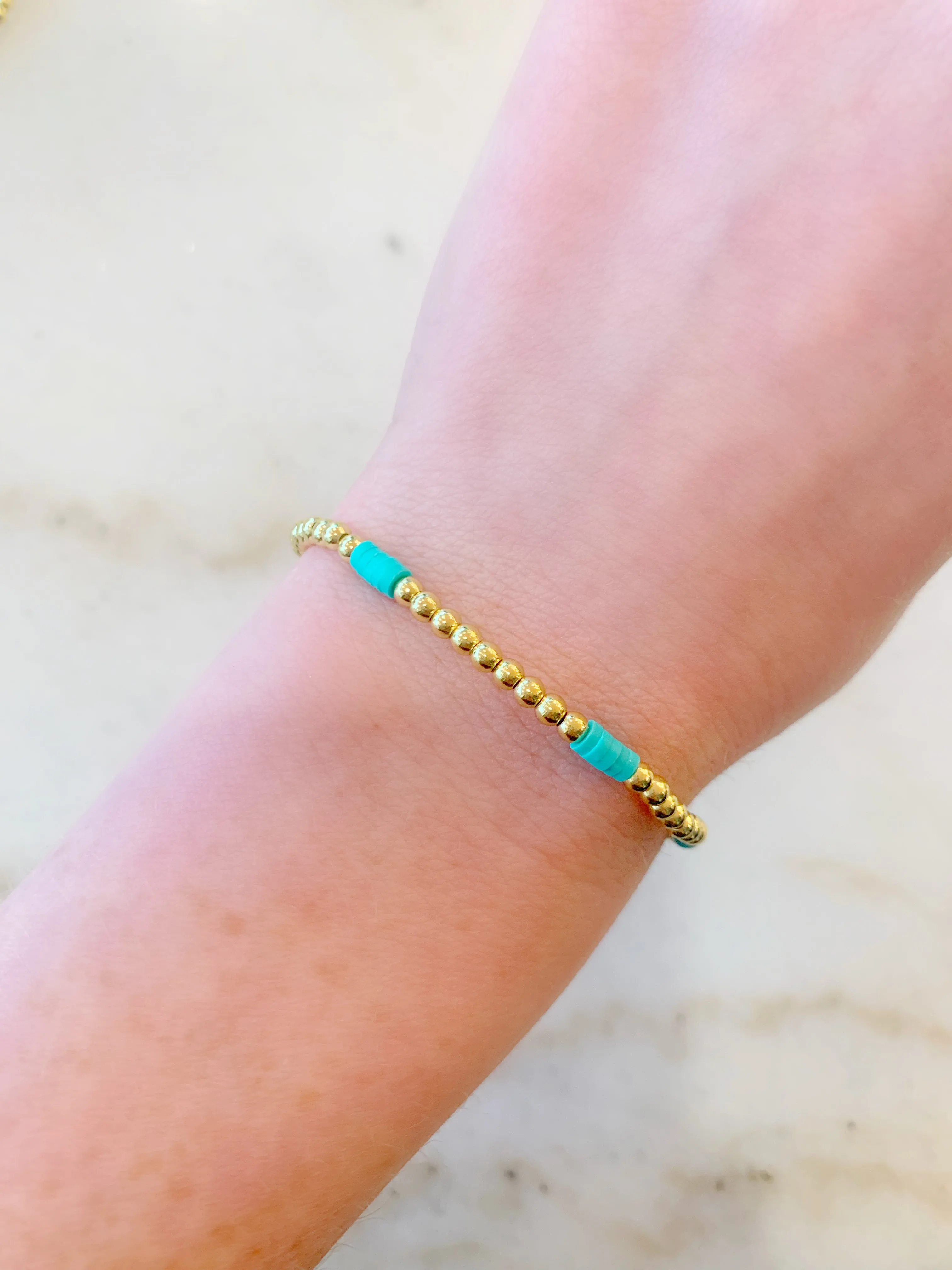 Multi Beaded Splash Bracelets