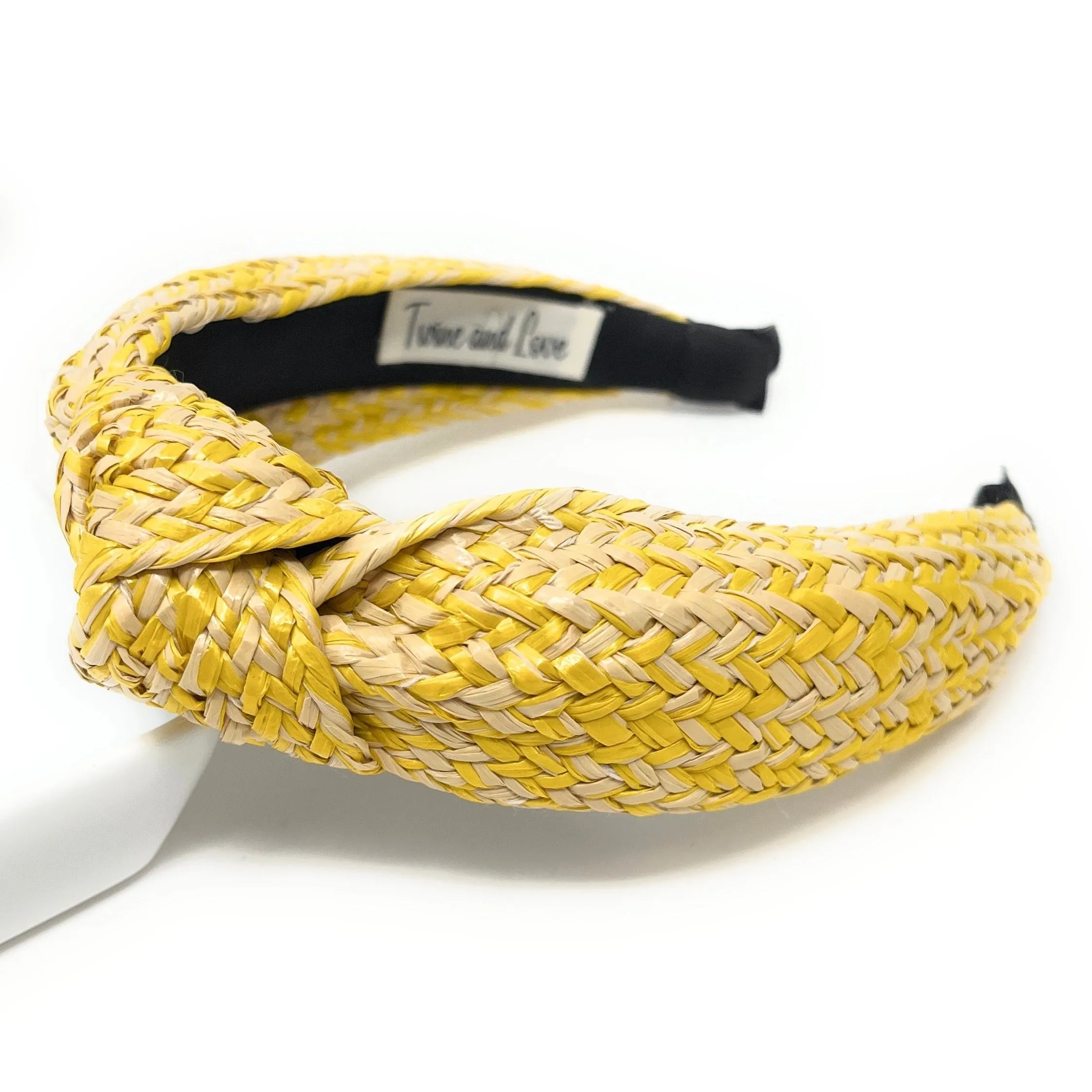 Raffia Woven Knotted Headband